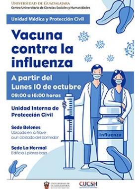 Vacuna contra la influenza en las sedes del CUCSH