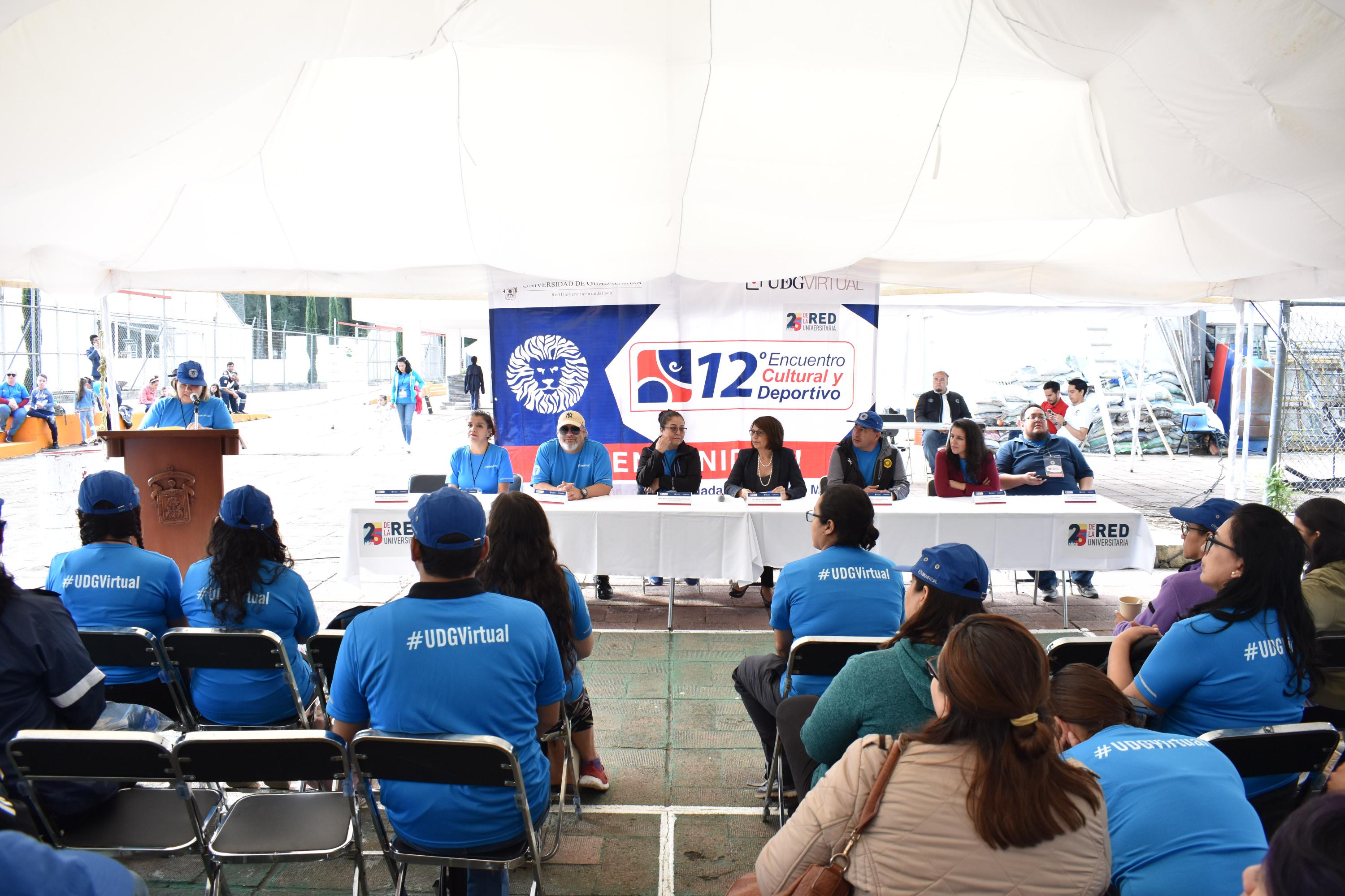 Ceremonia del Encuentro Cultural y Deportivo de UDGVirtual, para conmemorar los 25 años de su aniversario