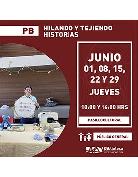 Grafico de Hilando y tejiendo historias