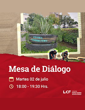 Cartel de la Mesa de diálogo. Título: Sinergias comunitaria desde la Milpa