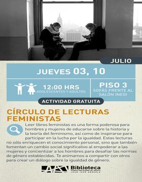 Cartel del Círculo de lecturas feministas