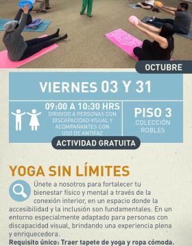 Cartel de Yoga sin límites