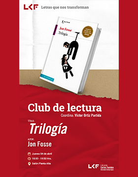 Cartel del Club de Lectura. Título: Trilogía