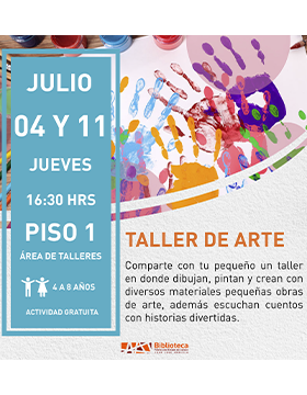 Cartel del Taller de arte