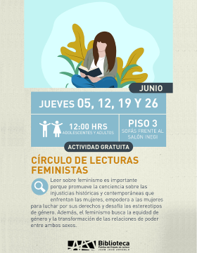 Cartel de Círculo de lecturas feministas
