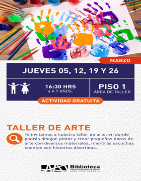 Cartel del Taller de arte