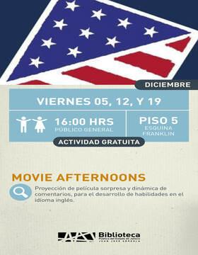 Movie afternoons. Proyección de película sorpresa y dinámica de comentarios, para el desarrollo de habilidades en el idioma inglés