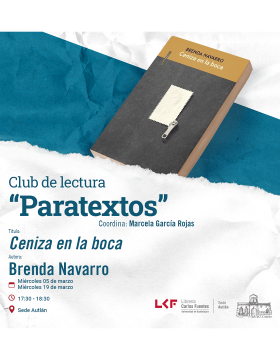 Cartel del Club de lectura “Paratextos”