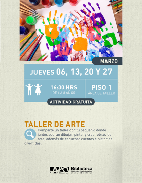 Cartel del taller de arte