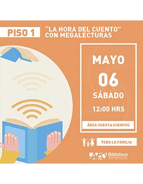 Grafico de “La hora del cuento” con megalecturas.
