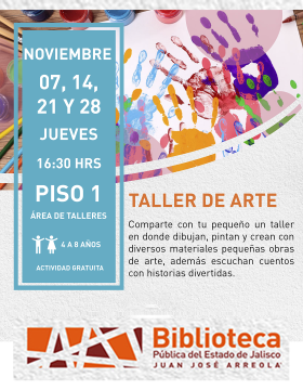 Cartel del taller de arte