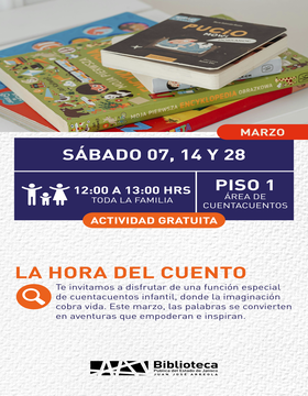 Cartel de La hora del cuento