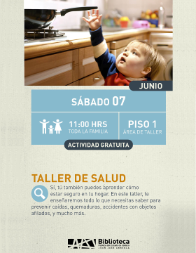 Cartel del Taller de salud.