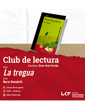 Cartel del Club de lectura. Título: La tregua