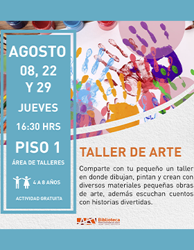 Cartel del taller de arte