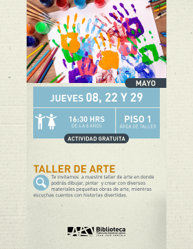 Cartel del taller de arte