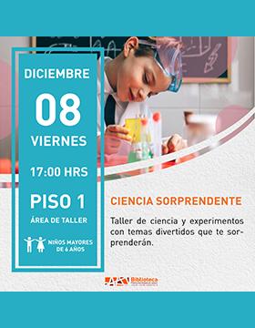 Cartel de Ciencia sorprendente