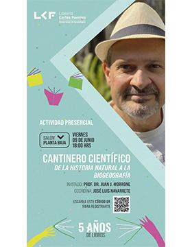 Grafico del Cantinero científico. Título: De la historia natural a la biogeografía