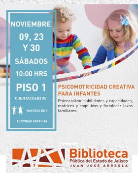 Cartel de Psicomotrocidad creativa para infantes