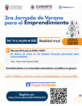 Cartel de ¡El dinero no crece en los árboles! Finanzas personales para emprendedores