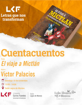 Cartel del Cuentacuentos Título: El viaje a Mictlán