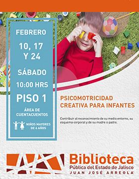 Cartel de Psicomotrocidad creativa para infantes