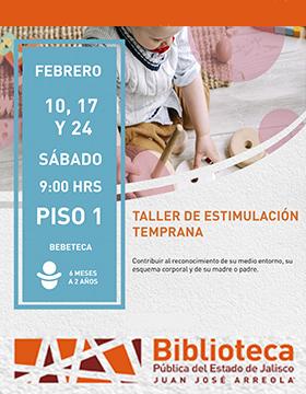 Cartel del Taller de estimulación temprana