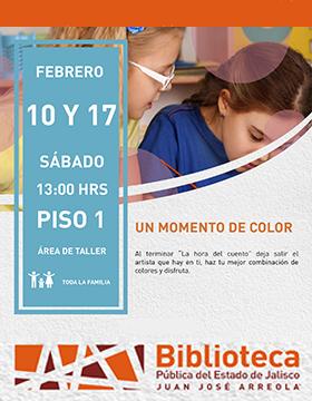 Cartel de Un momento de color
