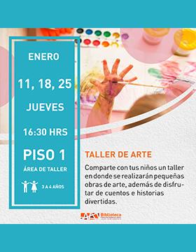 Cartel del taller de arte