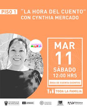 La hora del cuento con “Cynthia Mercado”.