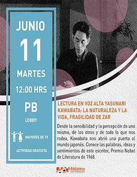 Lectura en voz alta Yasunari Kawabata: la naturaleza y la vida, fragilidad de Zar