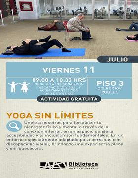 Cartel de Yoga sin límites