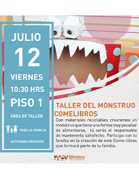 Cartel del Taller del monstruo comelibros