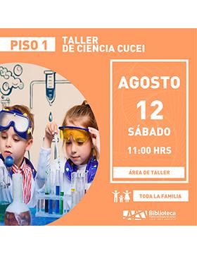 Cartel del Taller de ciencia CUCEI