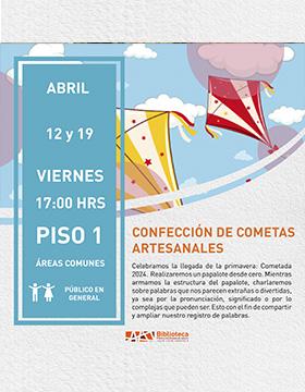 Cartel de Confección de cometas artesanales