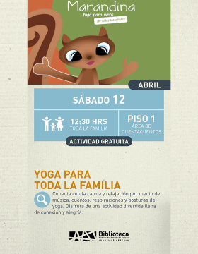 Cartel de Yoga para toda la familia