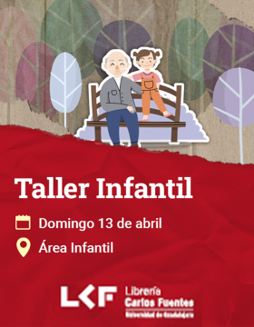 Cartel del Taller infantil. Título Mi abuelo y yo