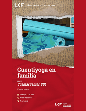 Cartel de Cuentiyoga en familia (2 años en adelante)