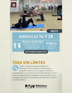 Cartel de Yoga sin límites
