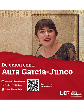 Cartel De cerca con…  Título: Aura García-Junco
