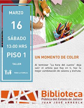 Cartel de Un momento de color
