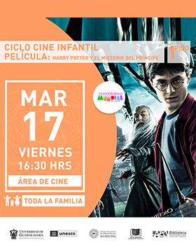 Ciclo de cine infantil.  Película: “Harry Potter y el misterio del príncipe”.