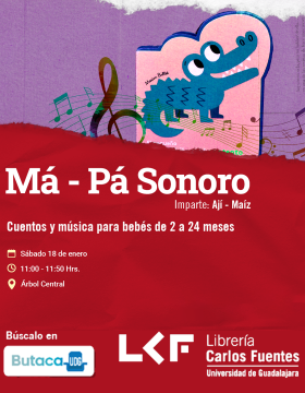 Cartel del Má – Pá Sonoro. Cuentos y música para bebés de 2 a 24 meses