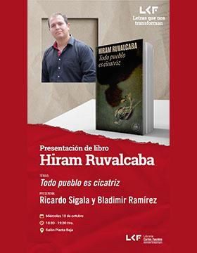 Cartel de la Presentación de libro. Título: Todo pueblo es cicatriz