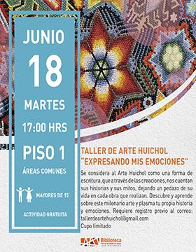 Taller de arte Huichol "Expresando mis emociones"