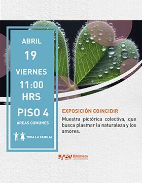 cartel de la Inauguración de la Exposición Coincidir