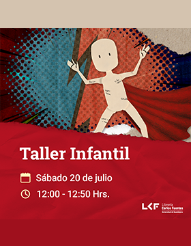 Cartel del Taller infantil. Título: Súper héroe mi gran YO