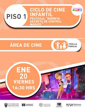 Ciclo de cine infantil.  Película: “Agencia secreta de control mágico”.