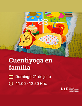 Cartel de Cuentiyoga en familia (2 años en adelante)