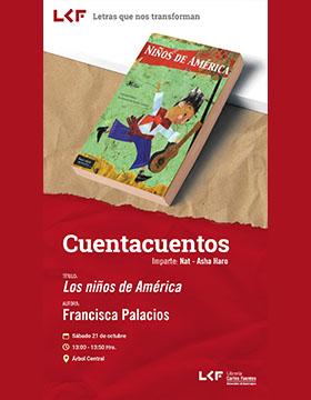 Cartel del Cuentacuentos. Título: Los niños de América